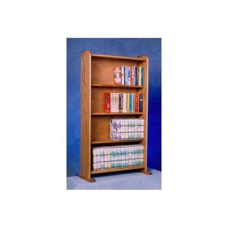 WOOD SHED Wood Shed 407 Solid Oak Cabinet for DVDs; VHS tapes; books and more 407